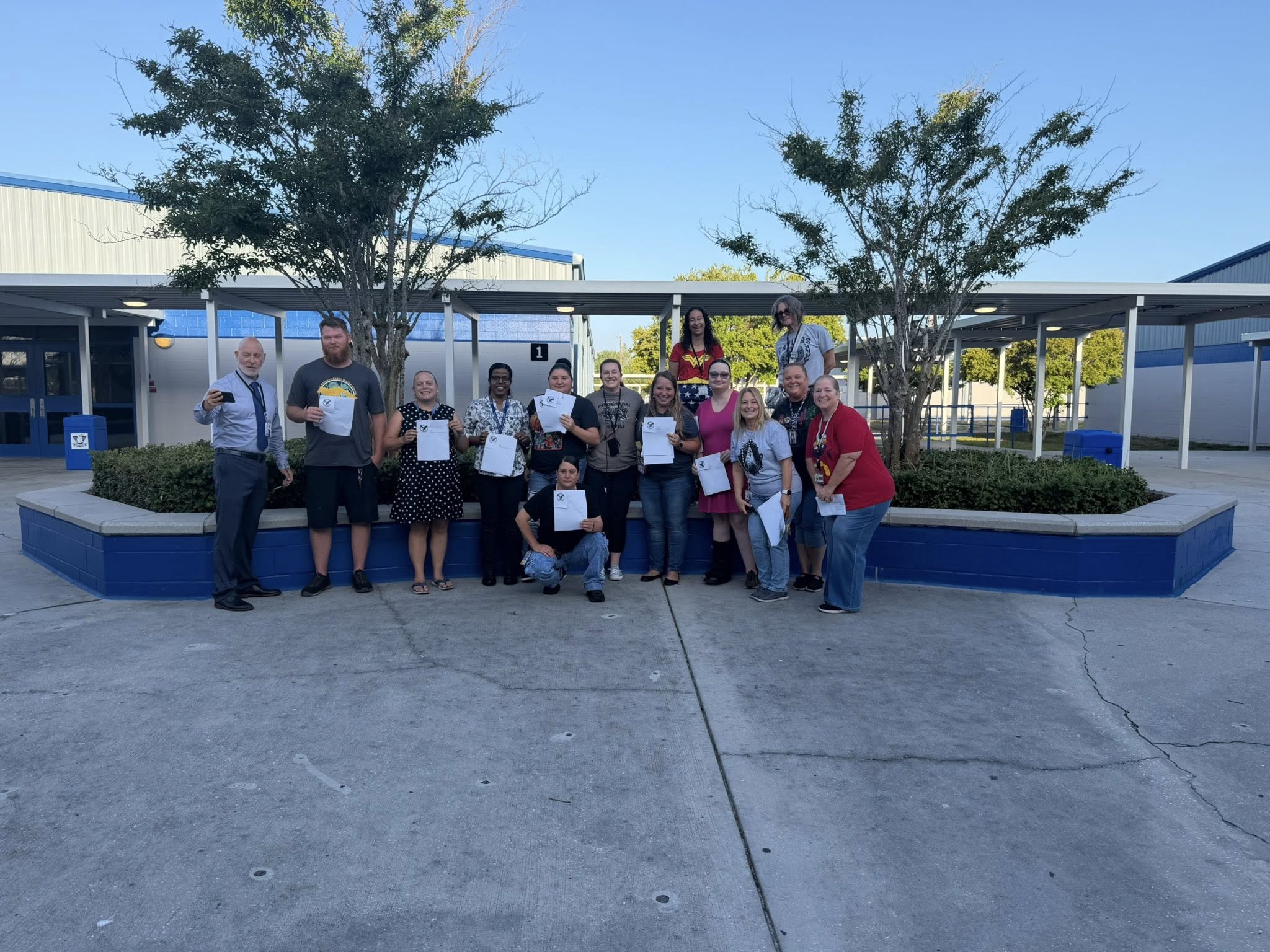 Students outside - 